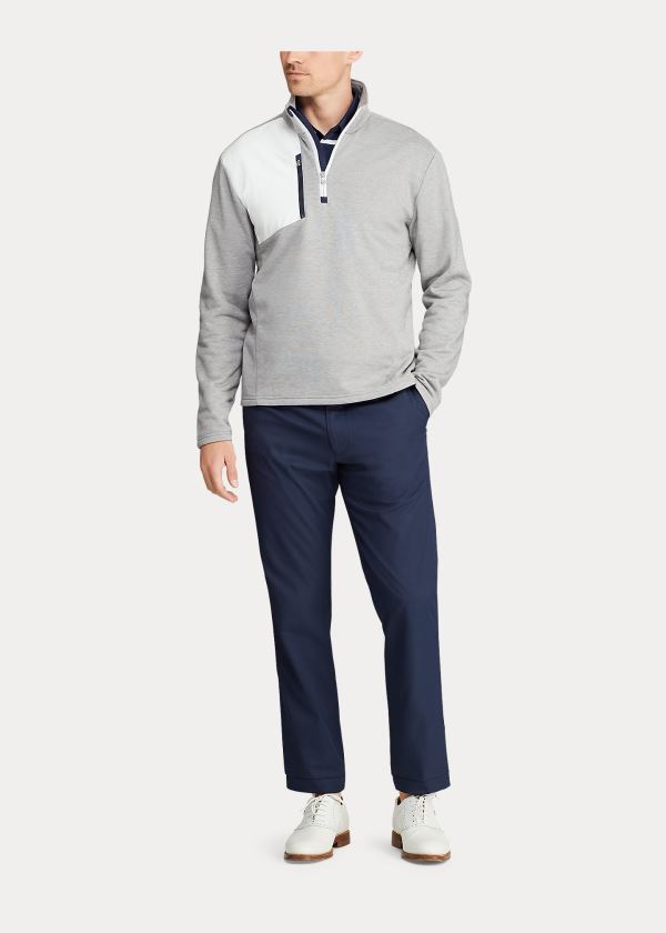 Pullover Ralph Lauren Hombre Grises - Thermal Quarter-Zip - KJCXA1864